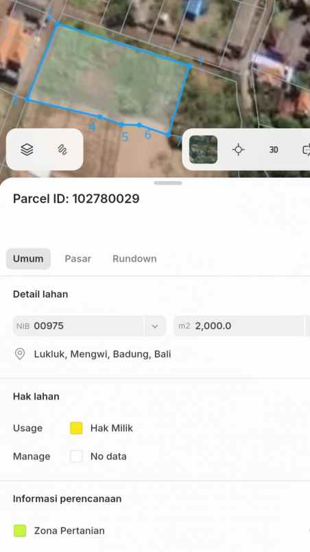 dijual tanah lukluk