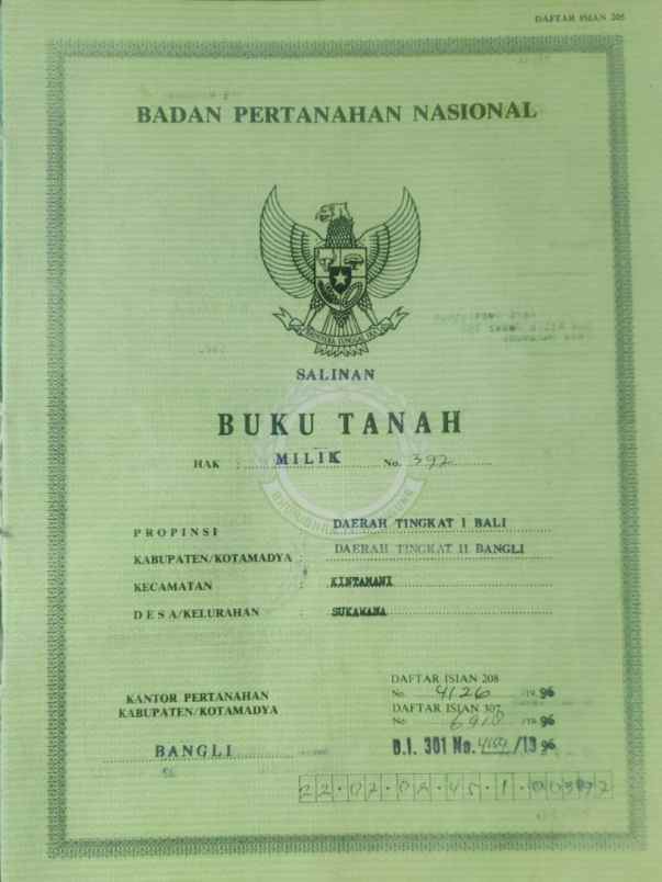 dijual tanah pantai melasti