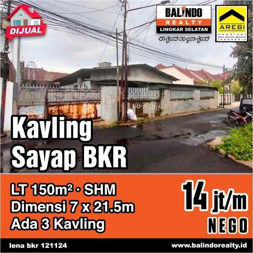 dijual tanah strategis di sayap bkr