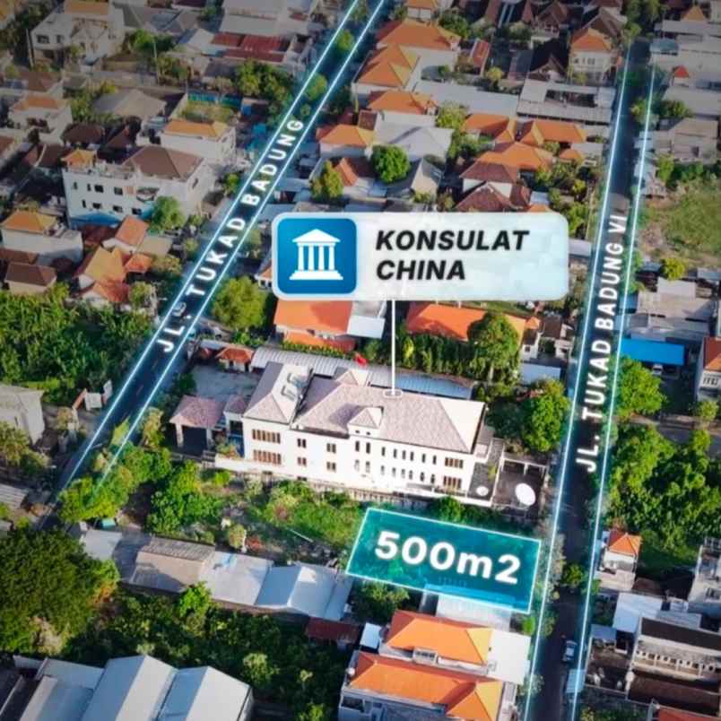 dijual tanah tukad badung