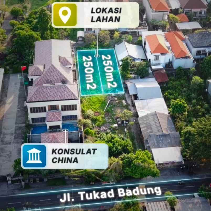 dijual tanah tukad badung