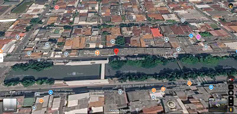 disewakan ruko gudang kantor jl tanah tinggi barat no