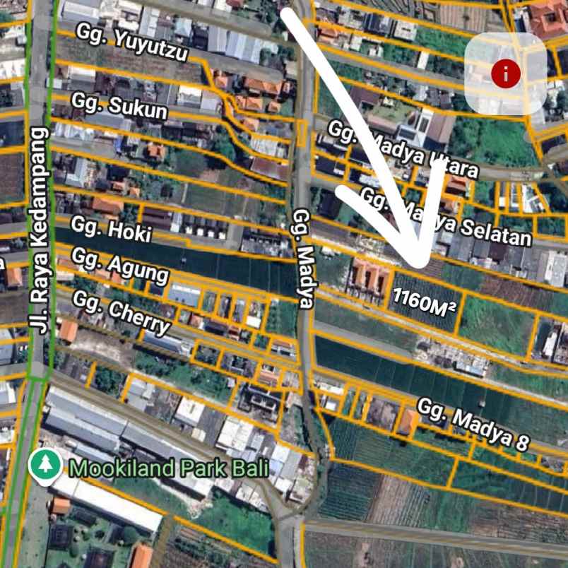 disewakan tanah kedampang