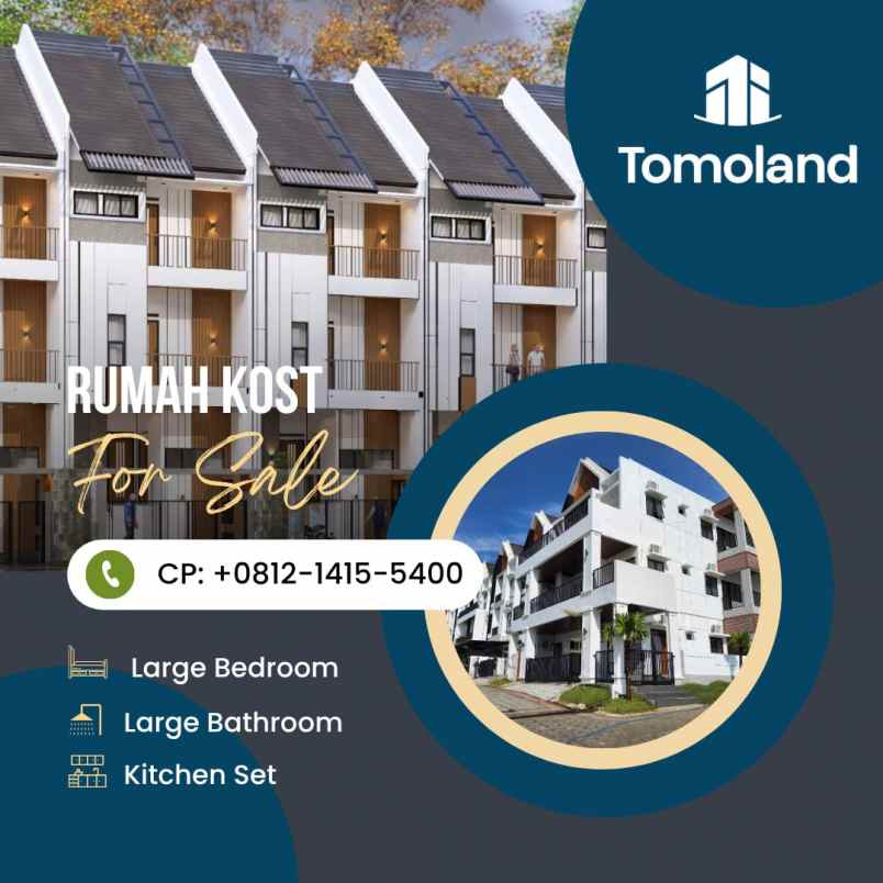 jual cepat kost 8 kamar malang kota free pajak