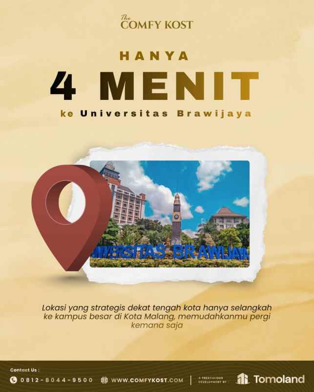 jual kost premium 8 kamar dekat ub siap passive income