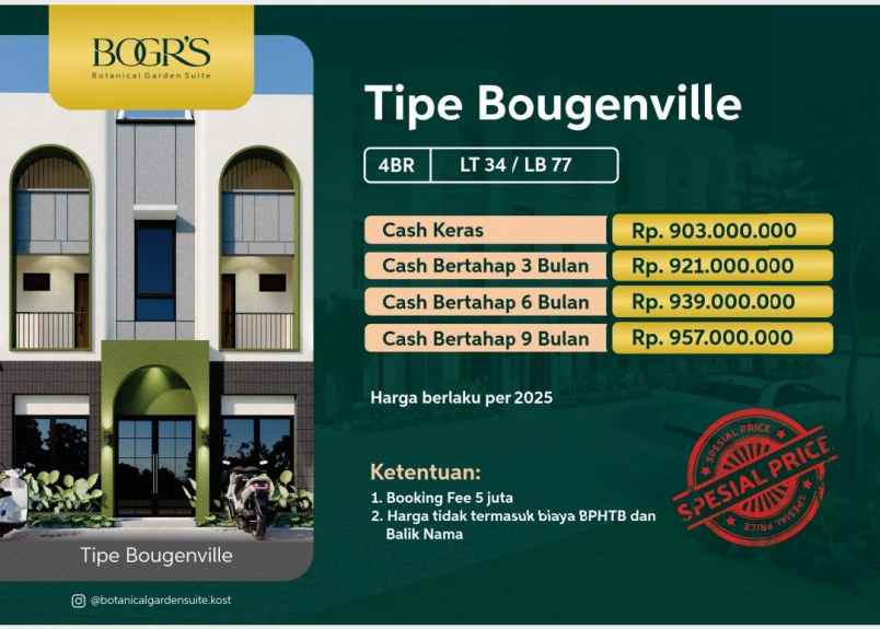 jual rumah kost bogor dekat dengan kampus ipb