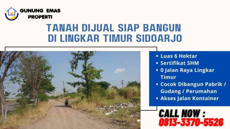 jual tanah untuk lokasi pabrik di sidoarjo