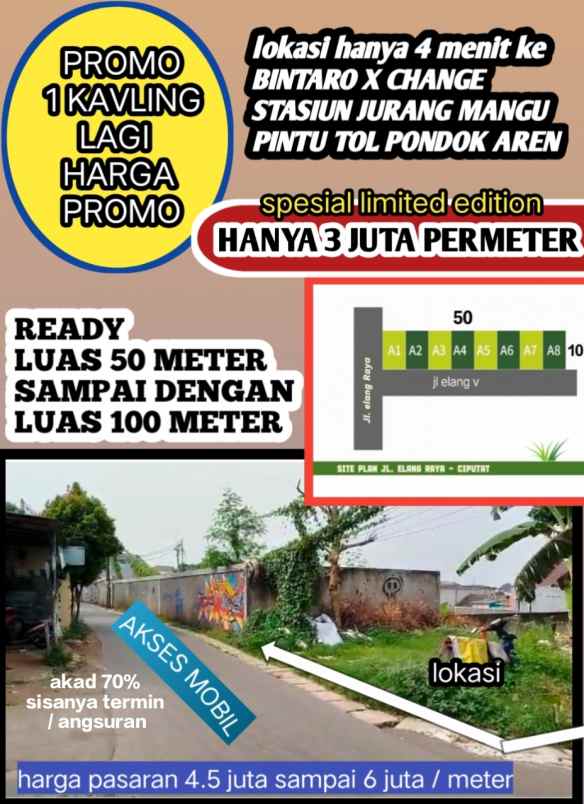 kavling akses mobil bisa kpr