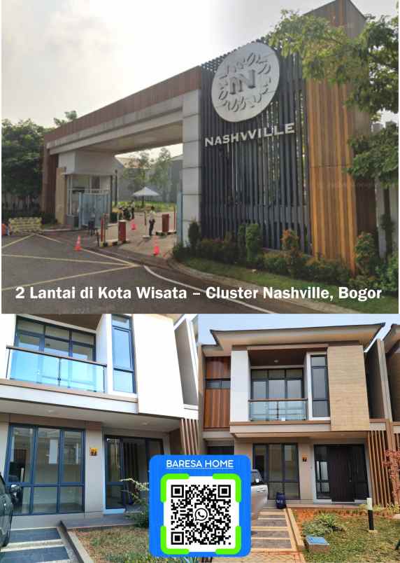 kota wisata bogor 2 lantai harga awal