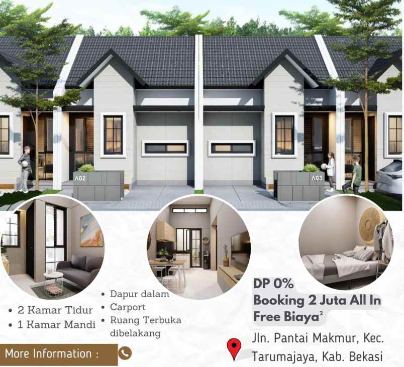 new cluster di pantai makmur tarumajaya kab bekasi