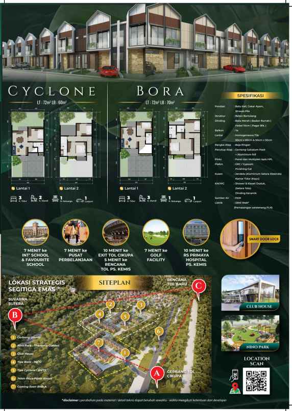 rumah 2 lantai pasar kemis tangerang elnino living