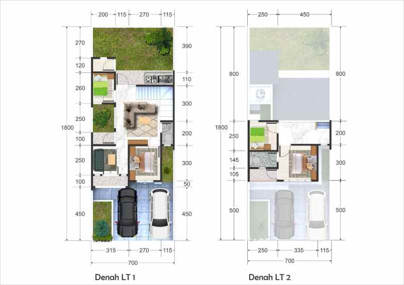 rumah baru 2 lantai di jalan andi tonro makassar