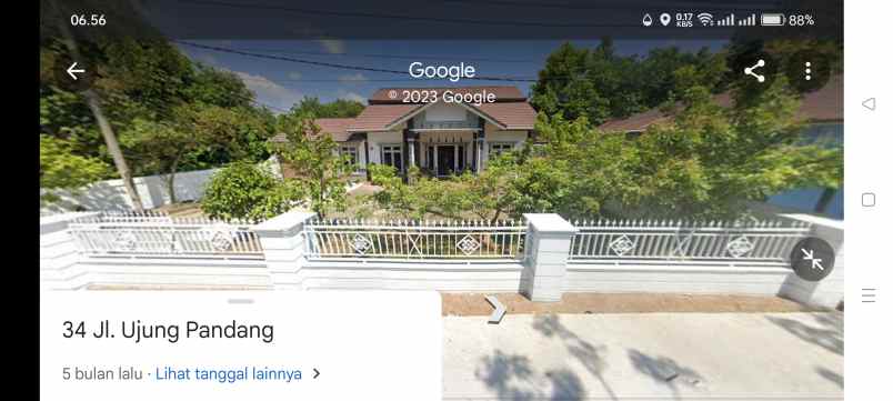 rumah besar 2 lantai pinggir jalan ujung pandang