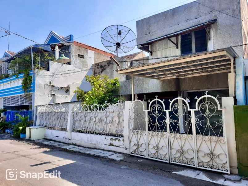 rumah bratang ngagel hitung tanah row jalan 2 mobil