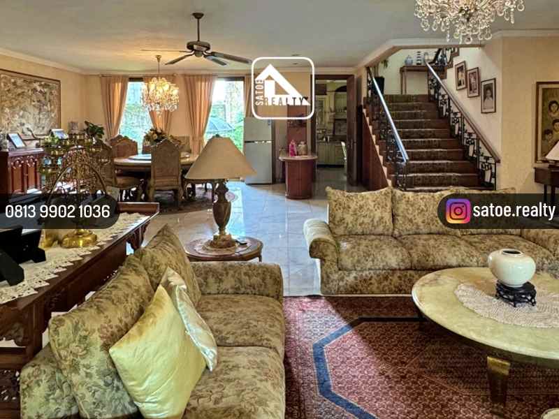 rumah cantik ala resort terluas di lebak bulus raya