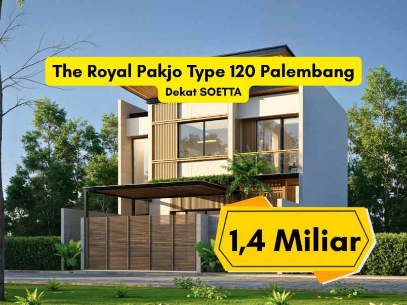 rumah dijual pakjo palembang 1 3 miliar