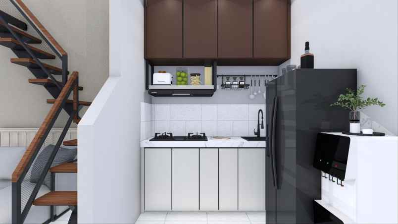 rumah modern konsep mezzanine include shm