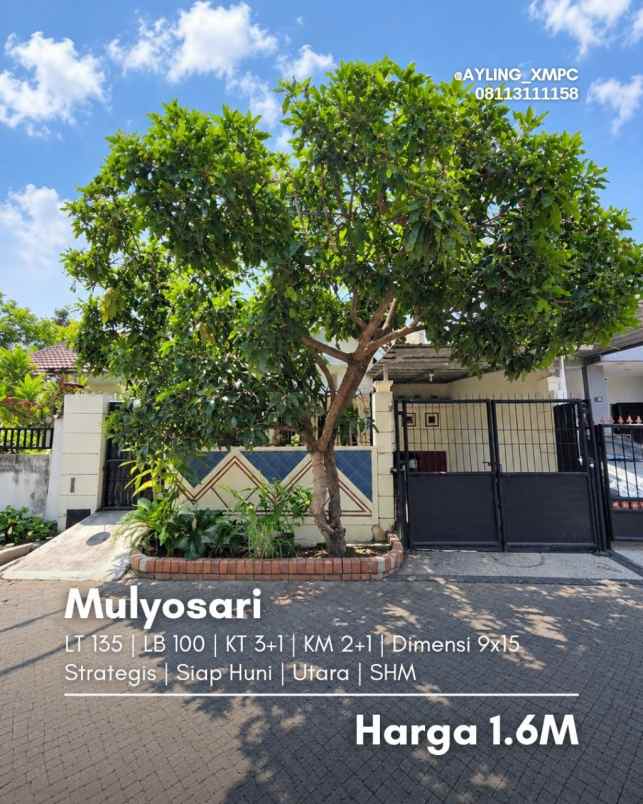rumah mulyosari strategis siap huni