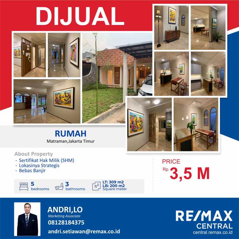 rumah shm matraman jakarta timur