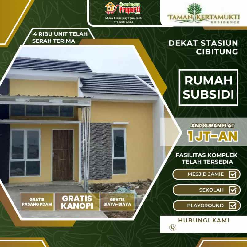 rumah subsidi dekat stasiun cibitung