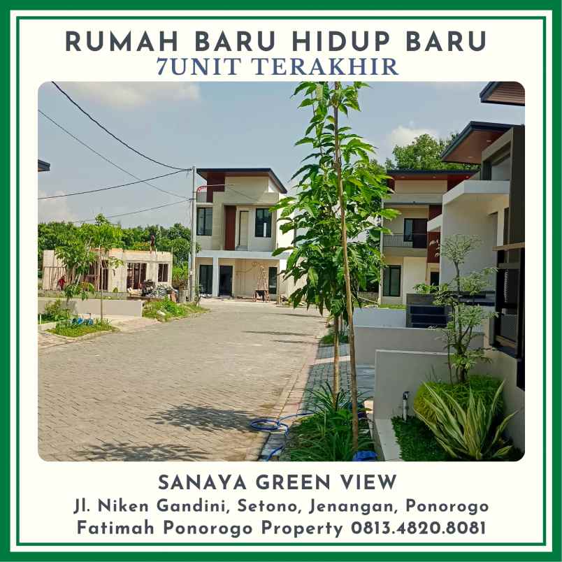 rumah syariah estetik dan luas 2 lantai di ponorogo