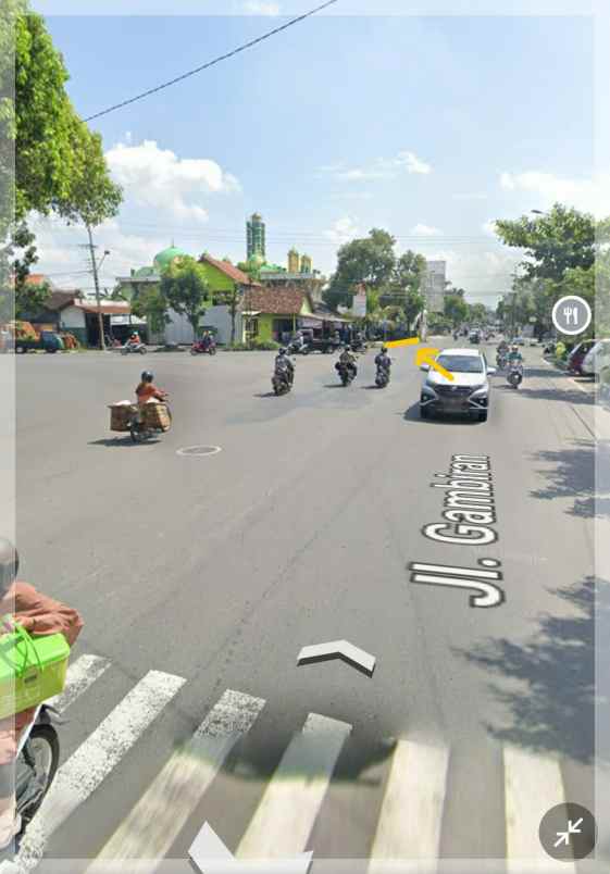 tanah hook tepi jalan besar di jogja kota nego