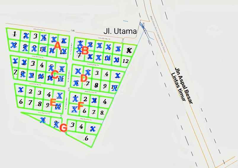 tanah kavling lintas timur sungai lekop shm