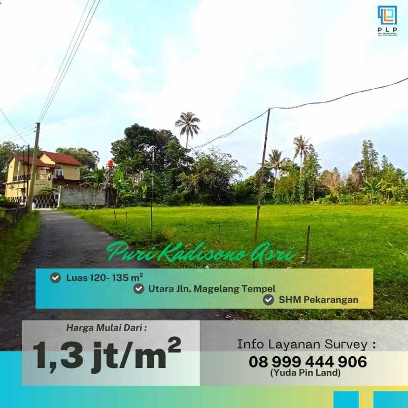 tanah kavling utara jalan magelang tempel