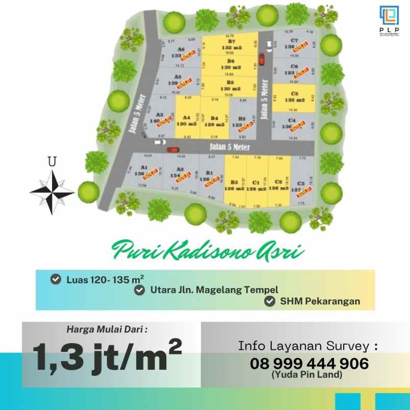 tanah kavling utara jalan magelang tempel