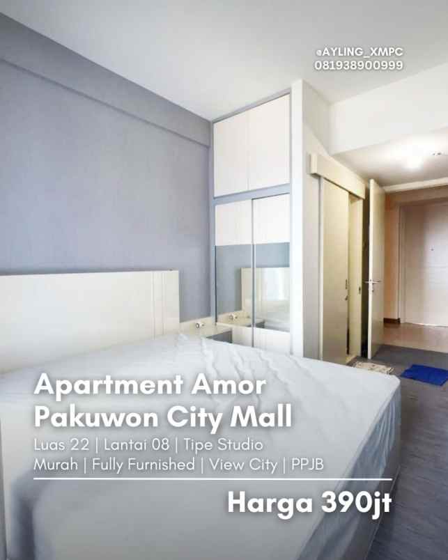 amor pakuwon city mall siap huni fully furnished