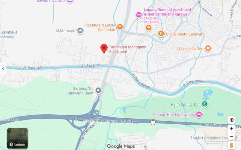 dijual apartemen telukjambe barat kabupaten