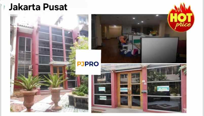 dijual lelang bank ruko atrium senen 3 lantai
