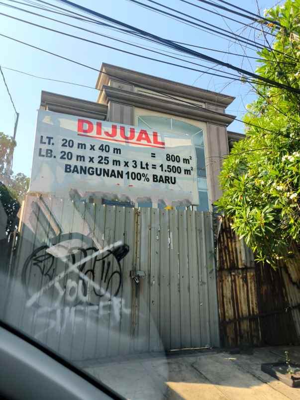 dijual ruko gudang kantor jalan raya jemursari