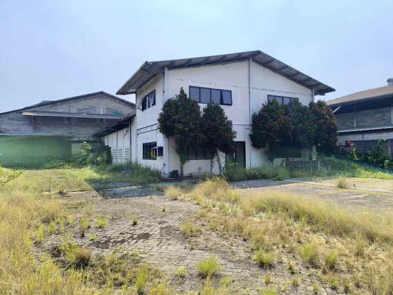 dijual ruko gudang kantor jalan raya setu