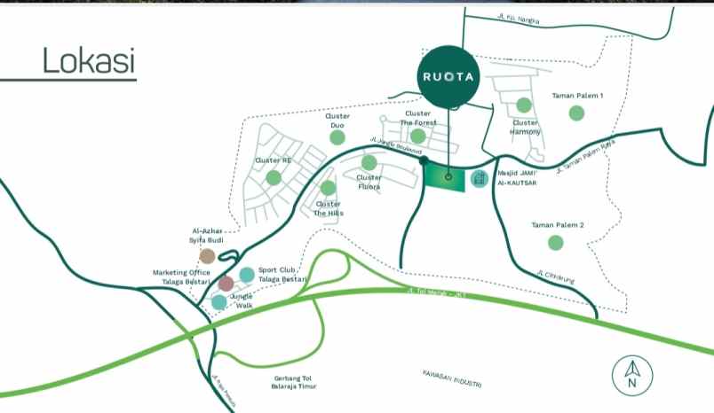 dijual ruko gudang kantor talaga bestari cikupa