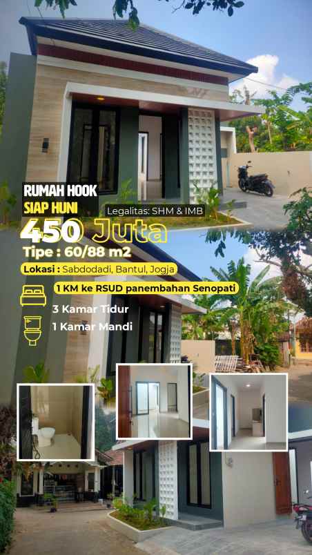 dijual rumah 1 km rsud penembahan senopati