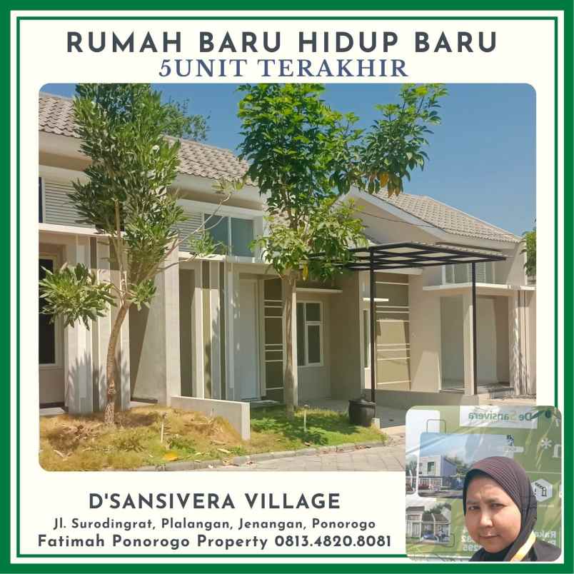 dijual rumah baru syariah harga ekonomis di ponorogo