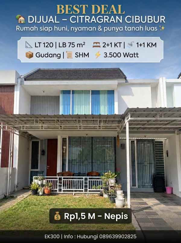 dijual rumah citragran cibubur