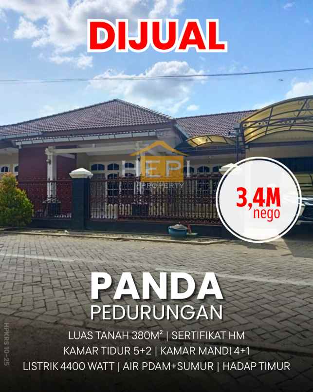 dijual rumah di panda pedurungan semarang