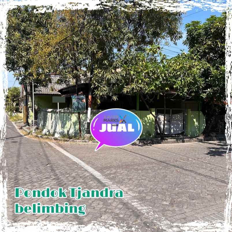 dijual rumah di pondok tjandra belimbing hitung tanah