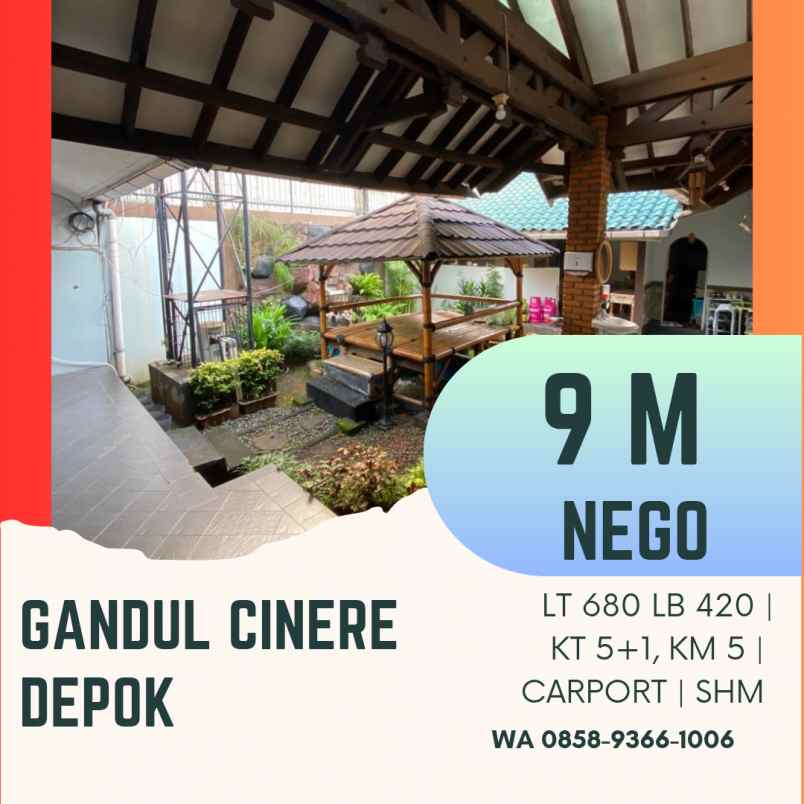 dijual rumah gandul