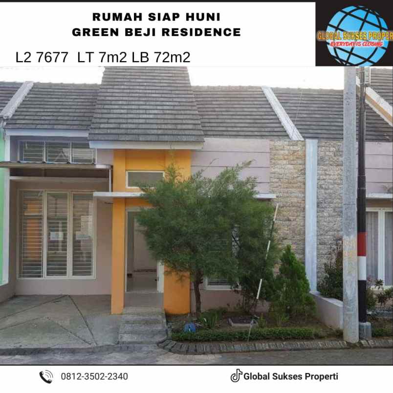dijual rumah green beji residence
