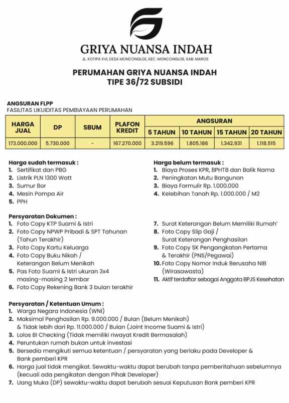 dijual rumah jalan kotipa moncongloe