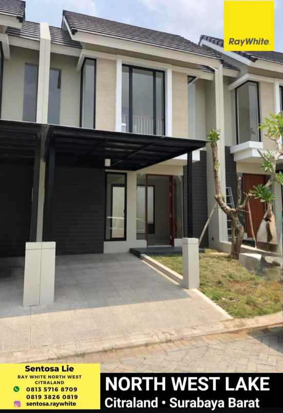 dijual rumah jalan north west lake