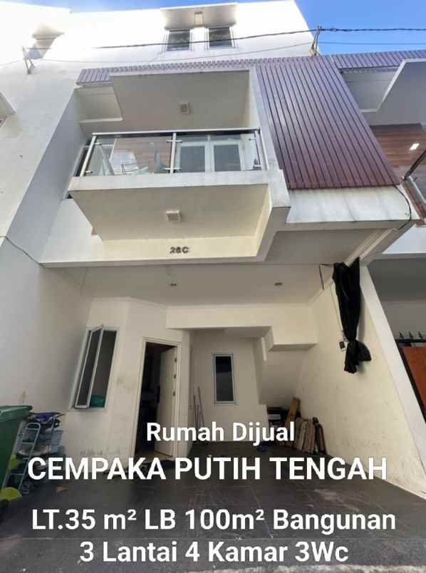 dijual rumah jl cempaka putih tengah