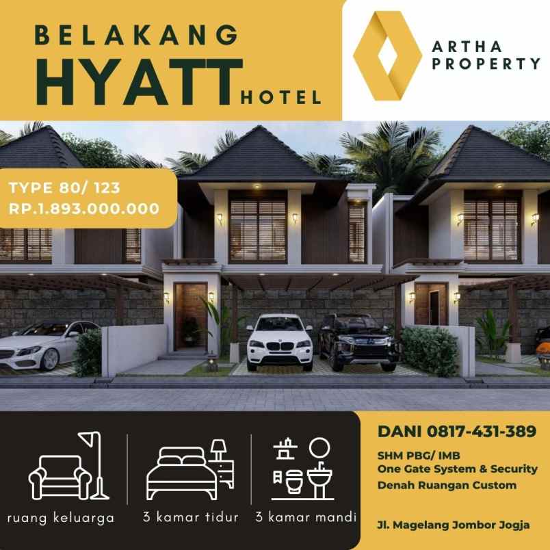 dijual rumah jl magelang jombor jongke