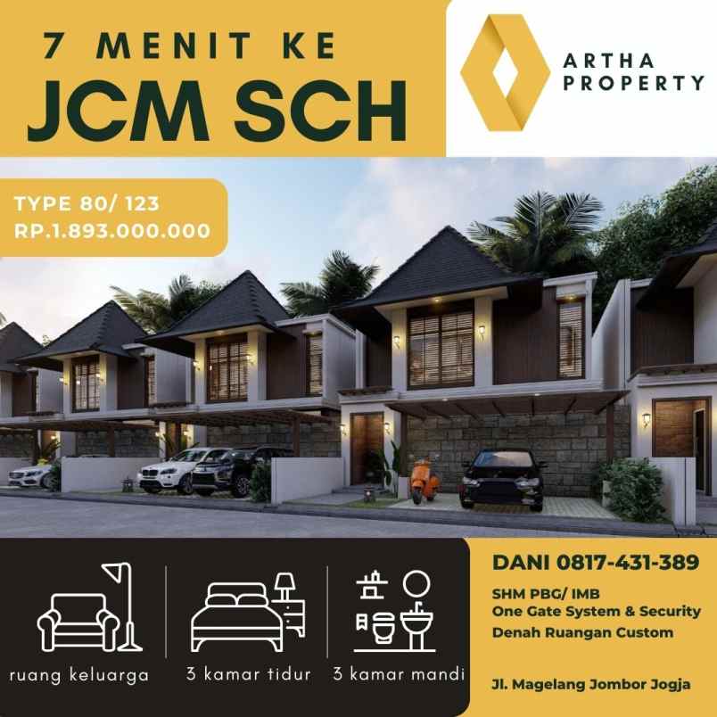 dijual rumah jl magelang jombor jongke