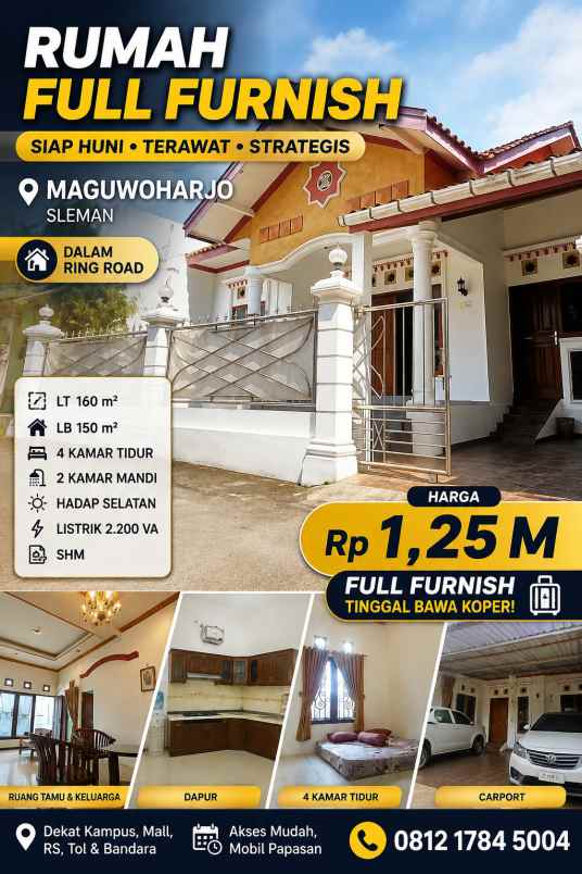 dijual rumah jl onggomertan utara nayan