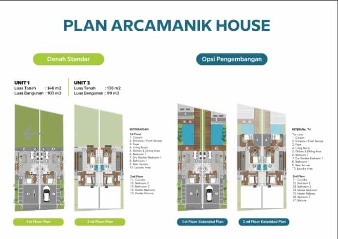 dijual rumah jl padang golf arcamanik