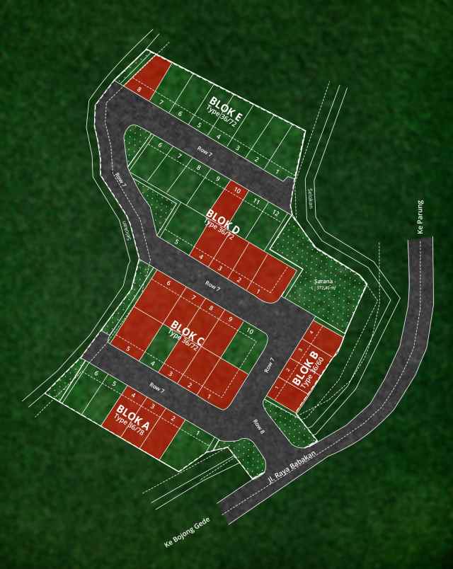 dijual rumah jl raya bojong gede kemang